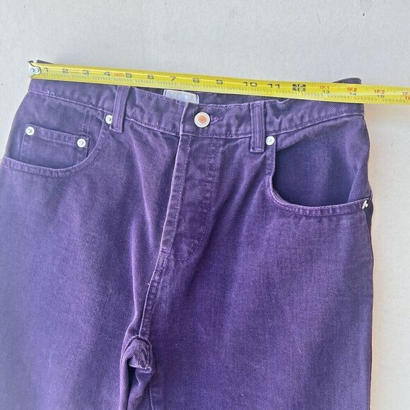 Vintage 80s Moda INTL Womens The London Jean Purple Mom Jeans High Rise 22 - Picture 4 of 10